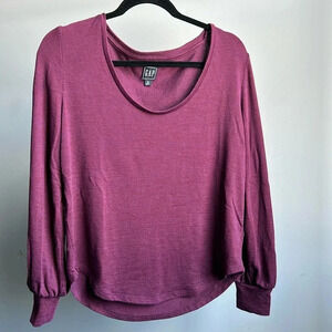 GAP Long Sleeve Shirt Maroon | Petite | GAP Petite Long Sleeve shirt | Maroon